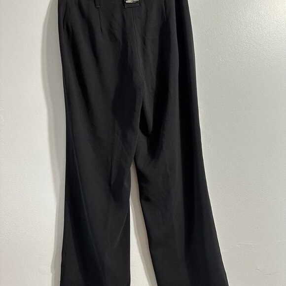 Jamie Sadock Black Golf Women's Mid-Rise Flat-Front Wide Leg Pants Pockets Sz 2‎ - Picture 7 of 7